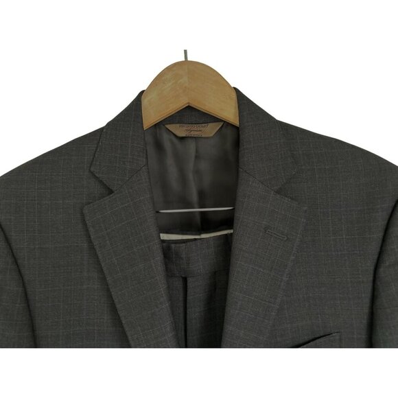 Pronto Uomo Suit Supper 1200 Wool Charcoal Gray Two-Button Suit Jacket & Pants S - Picture 7 of 16